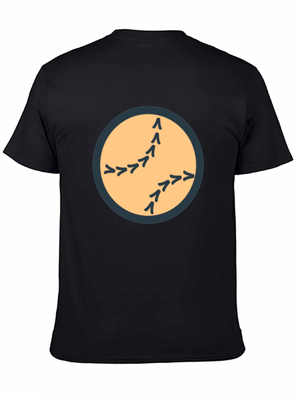 Bird Tracks Graphic Tee - Black