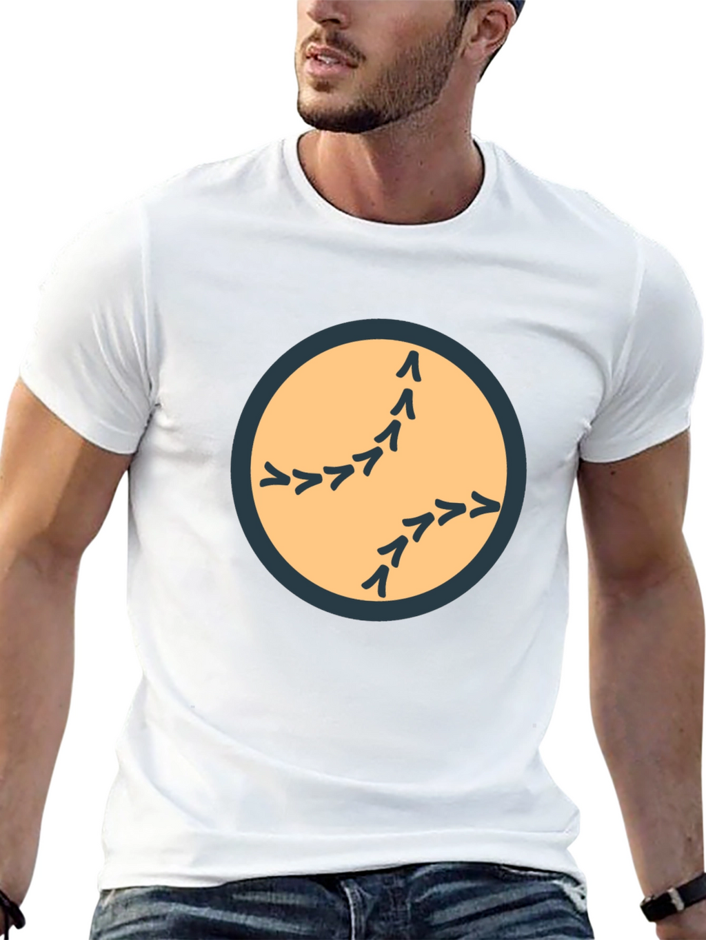 Bird Tracks Graphic Tee - Black
