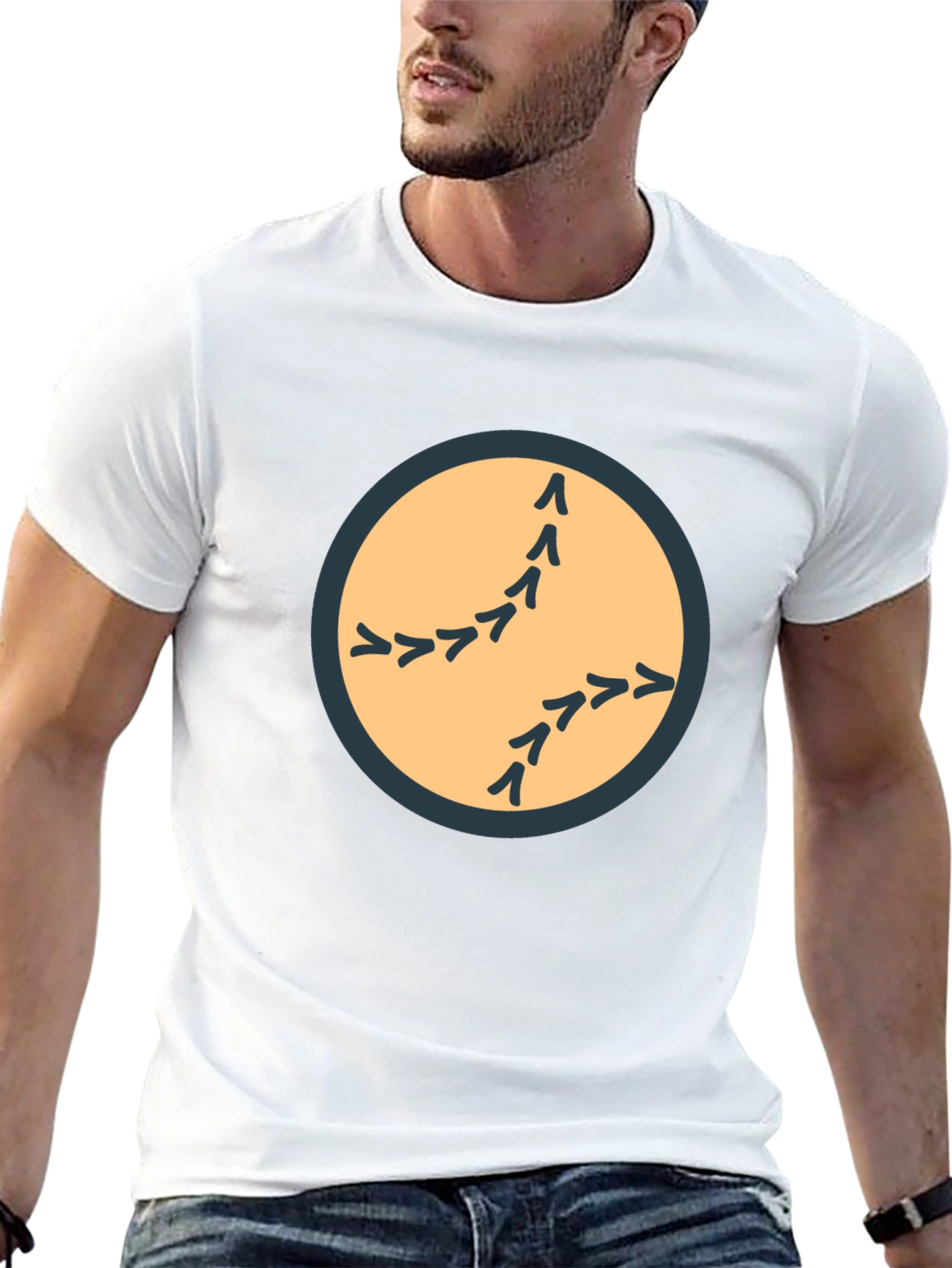 Bird Tracks Graphic Tee - Black