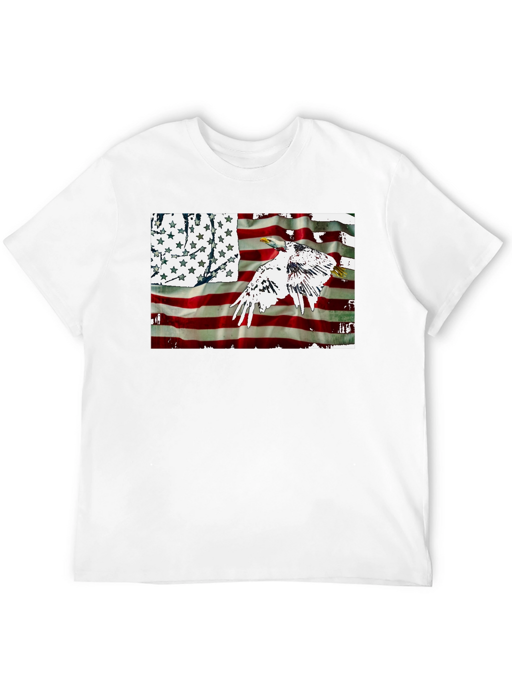 American Flag Eagle Graphic T-Shirt