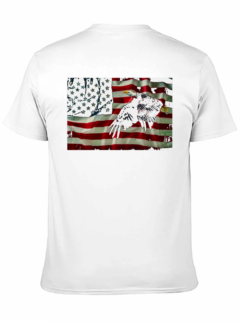 American Flag Eagle Graphic T-Shirt