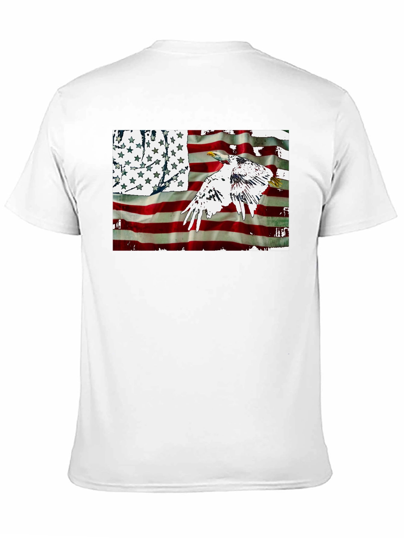American Flag Eagle Graphic T-Shirt