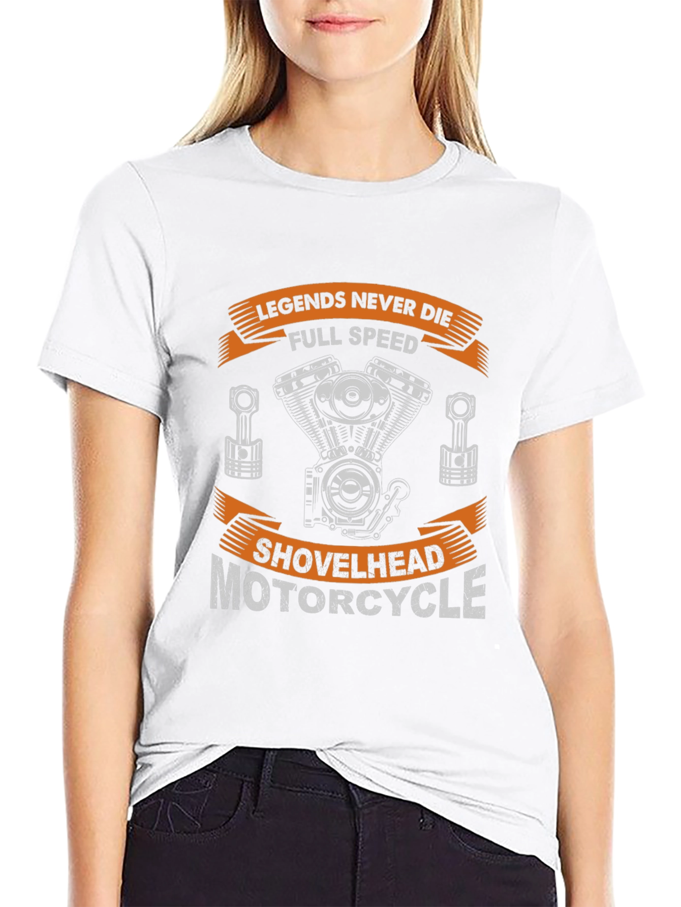 Legends Never Die Motorcycle Shovelhead T-Shirt