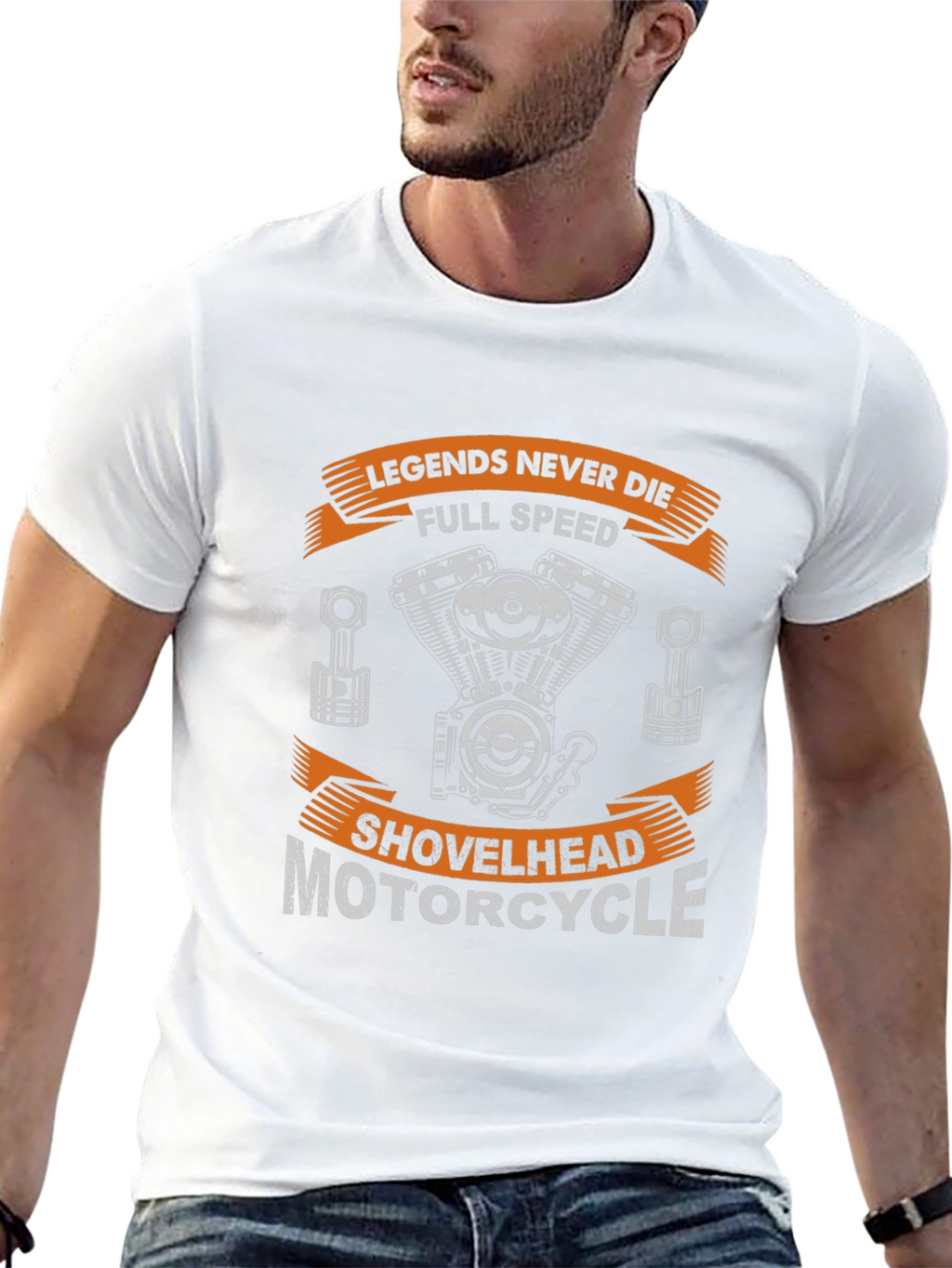 Legends Never Die Motorcycle Shovelhead T-Shirt