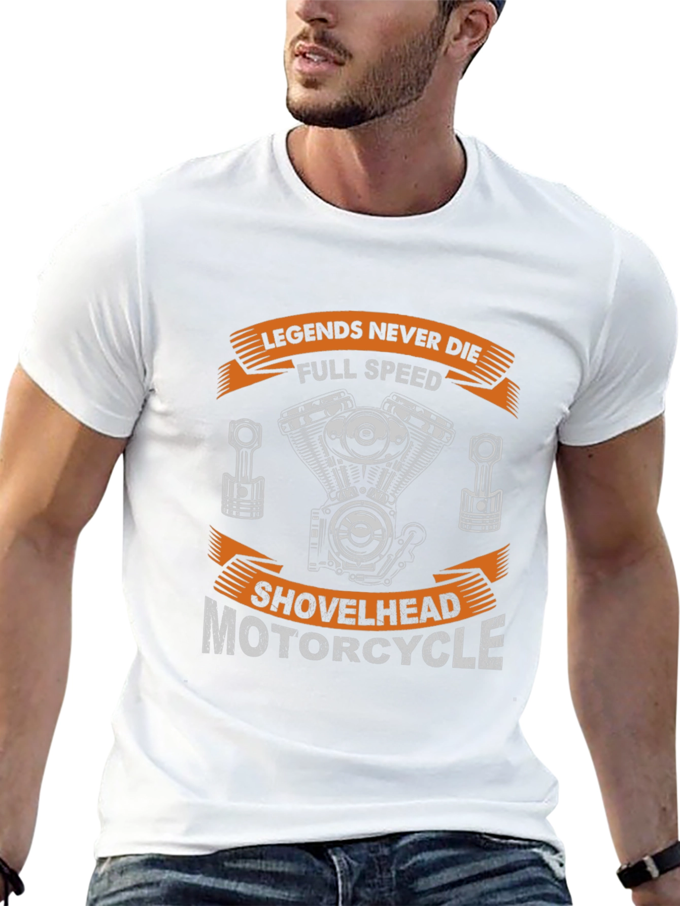 Legends Never Die Motorcycle Shovelhead T-Shirt
