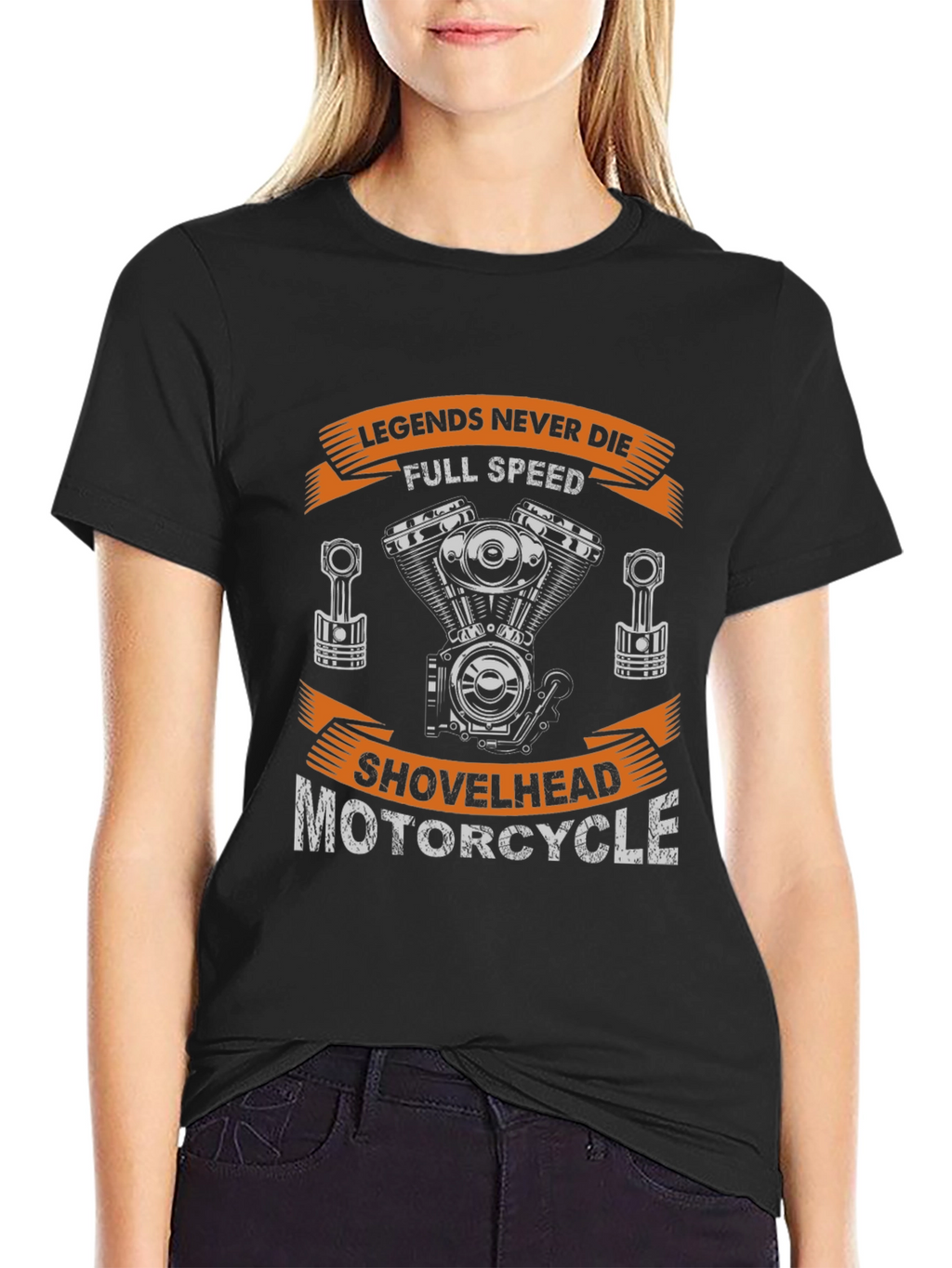 Legends Never Die Motorcycle Shovelhead T-Shirt