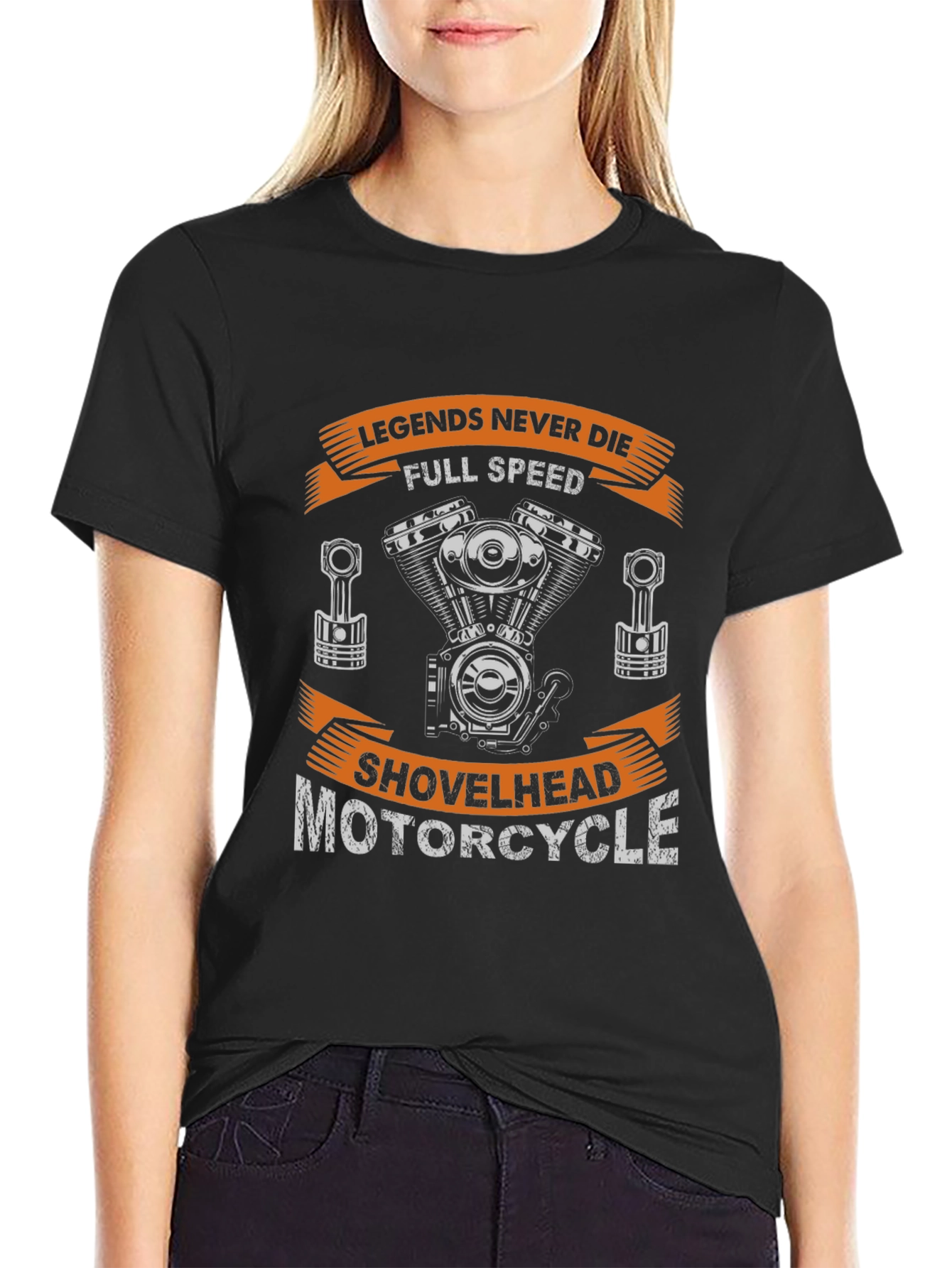 Legends Never Die Motorcycle Shovelhead T-Shirt