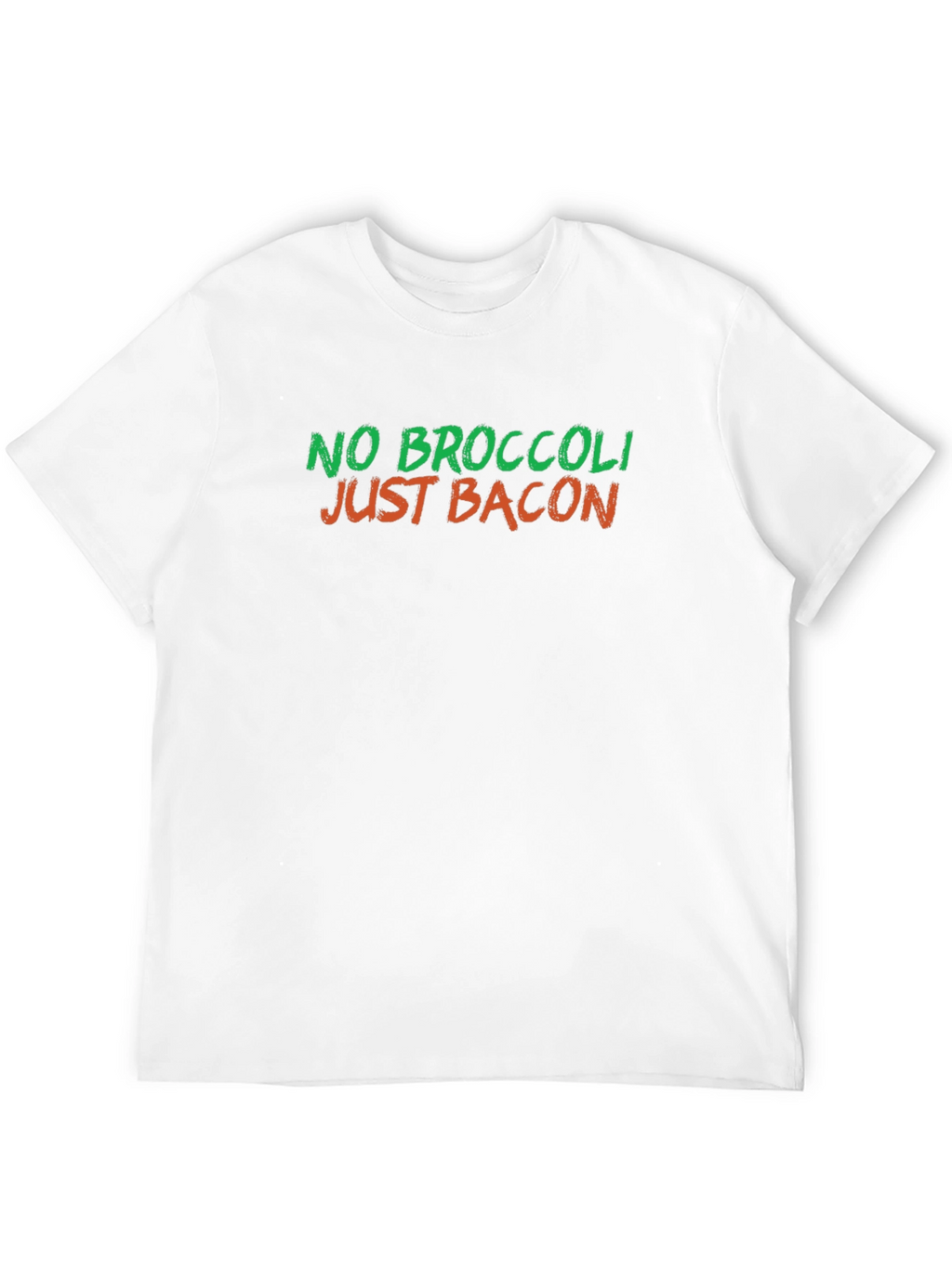 No Broccoli Just Bacon Graphic T-Shirt