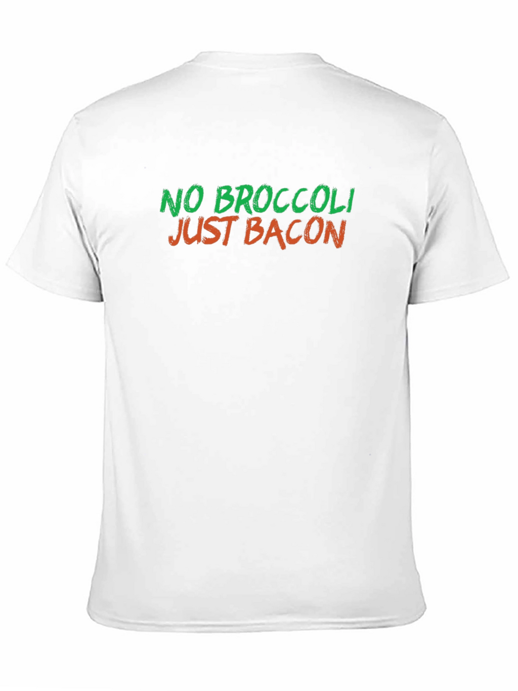No Broccoli Just Bacon Graphic T-Shirt