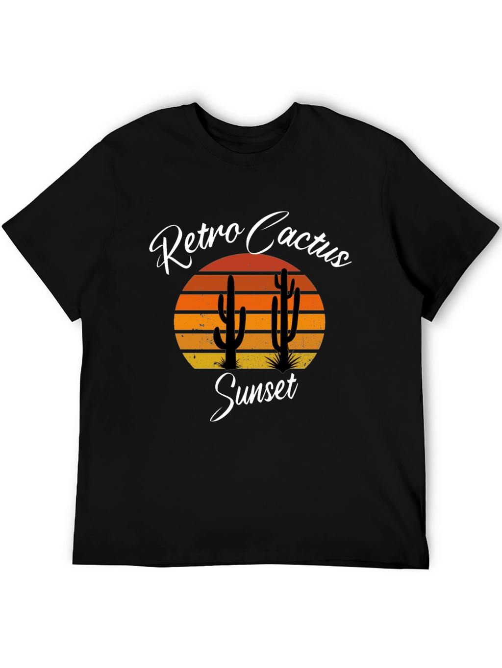 Retro Cactus Sunset Graphic Tee