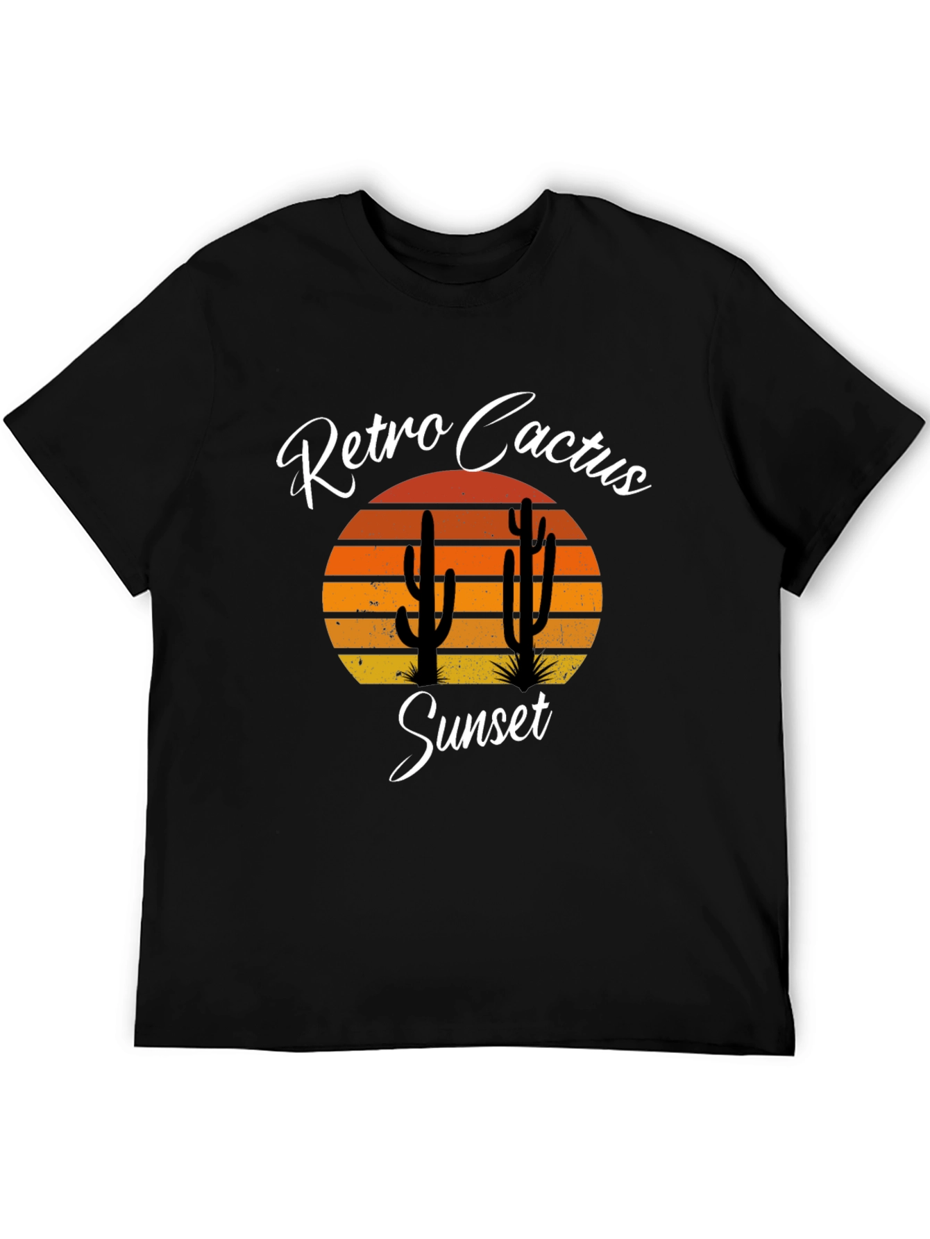 Retro Cactus Sunset Graphic Tee