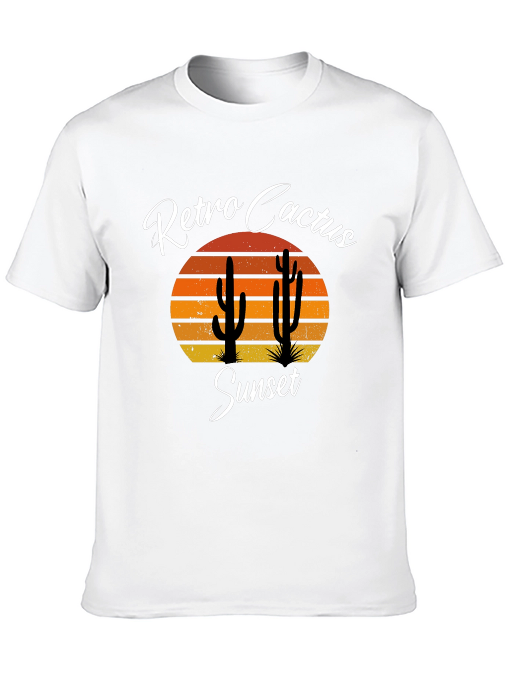 Retro Cactus Sunset Graphic Tee