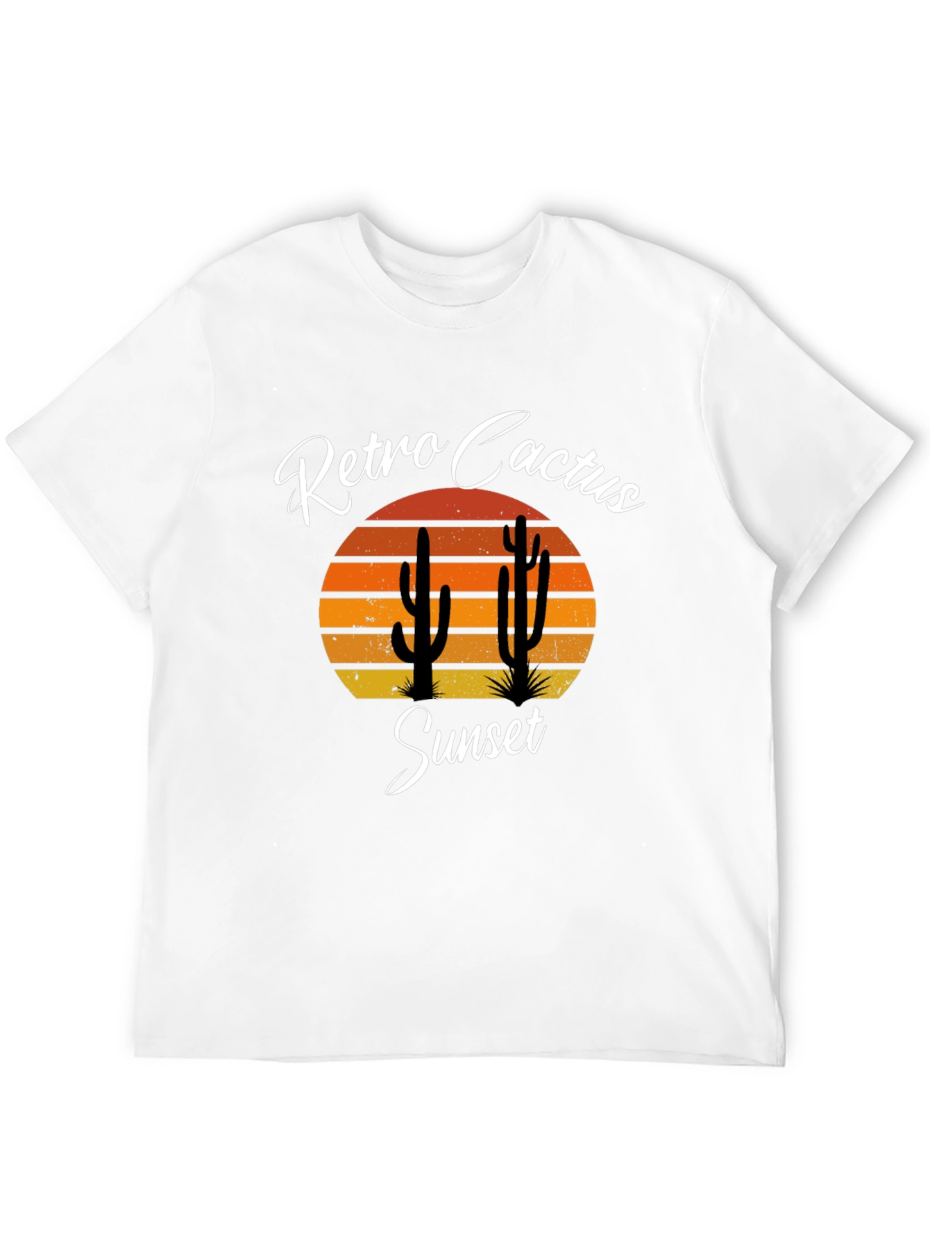 Retro Cactus Sunset Graphic Tee