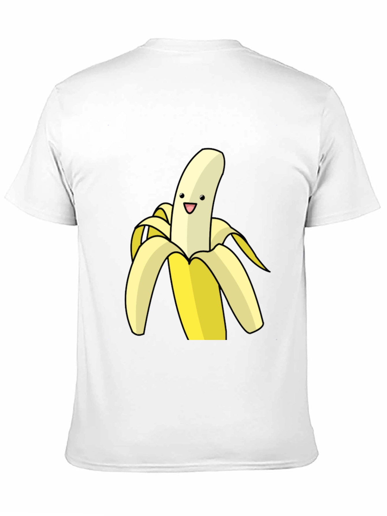 Banana Cartoon Graphic Black T-Shirt