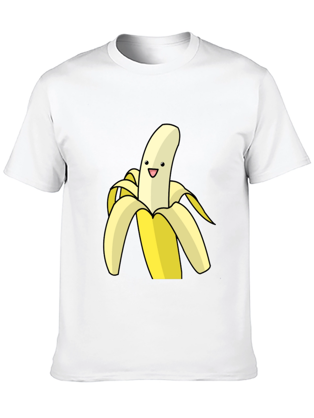 Banana Cartoon Graphic Black T-Shirt