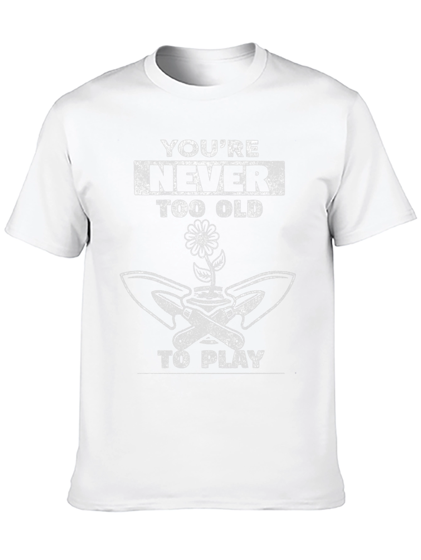 Never Too Old to Play Gardener T-Shirt