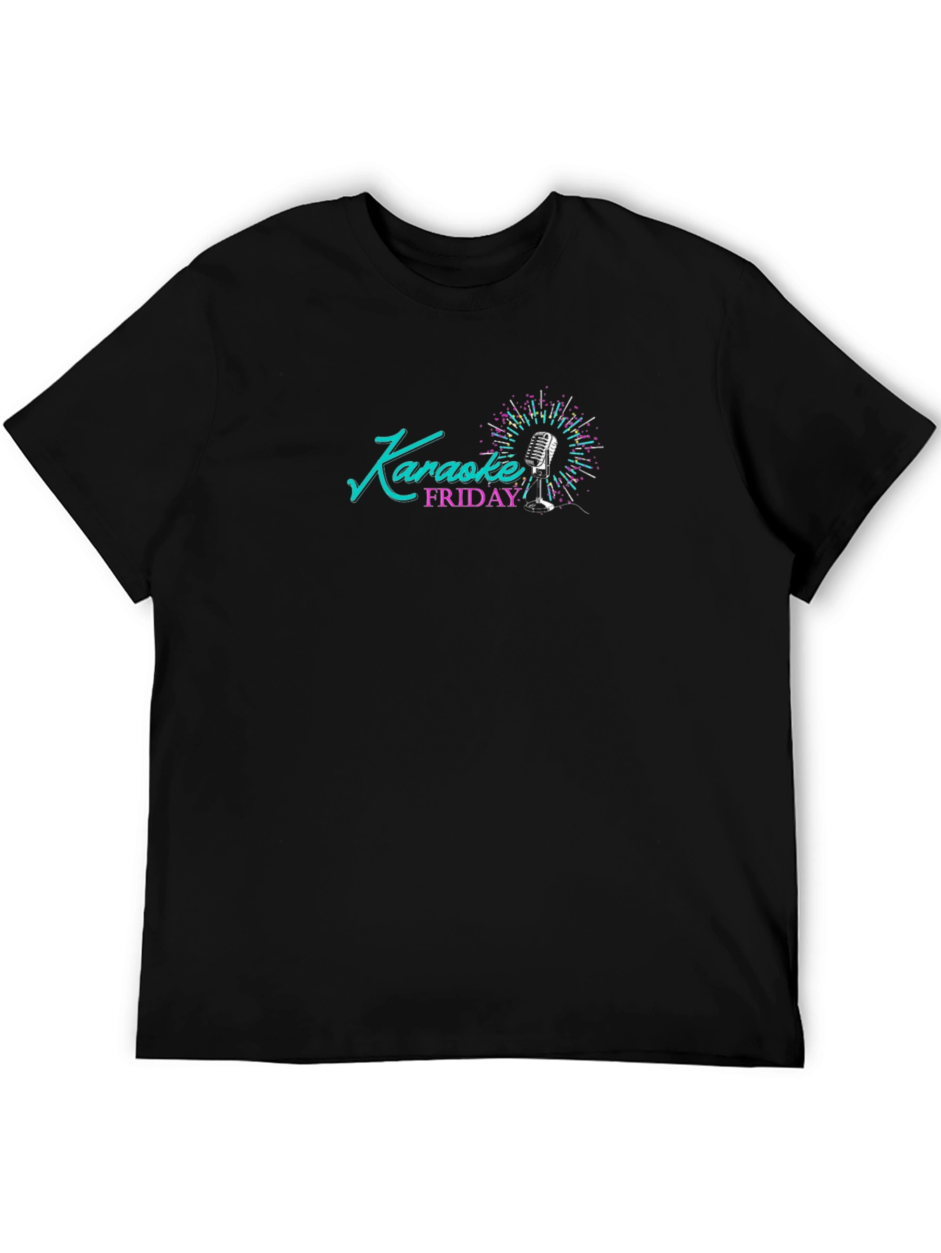 Karaoke Friday Black T-Shirt