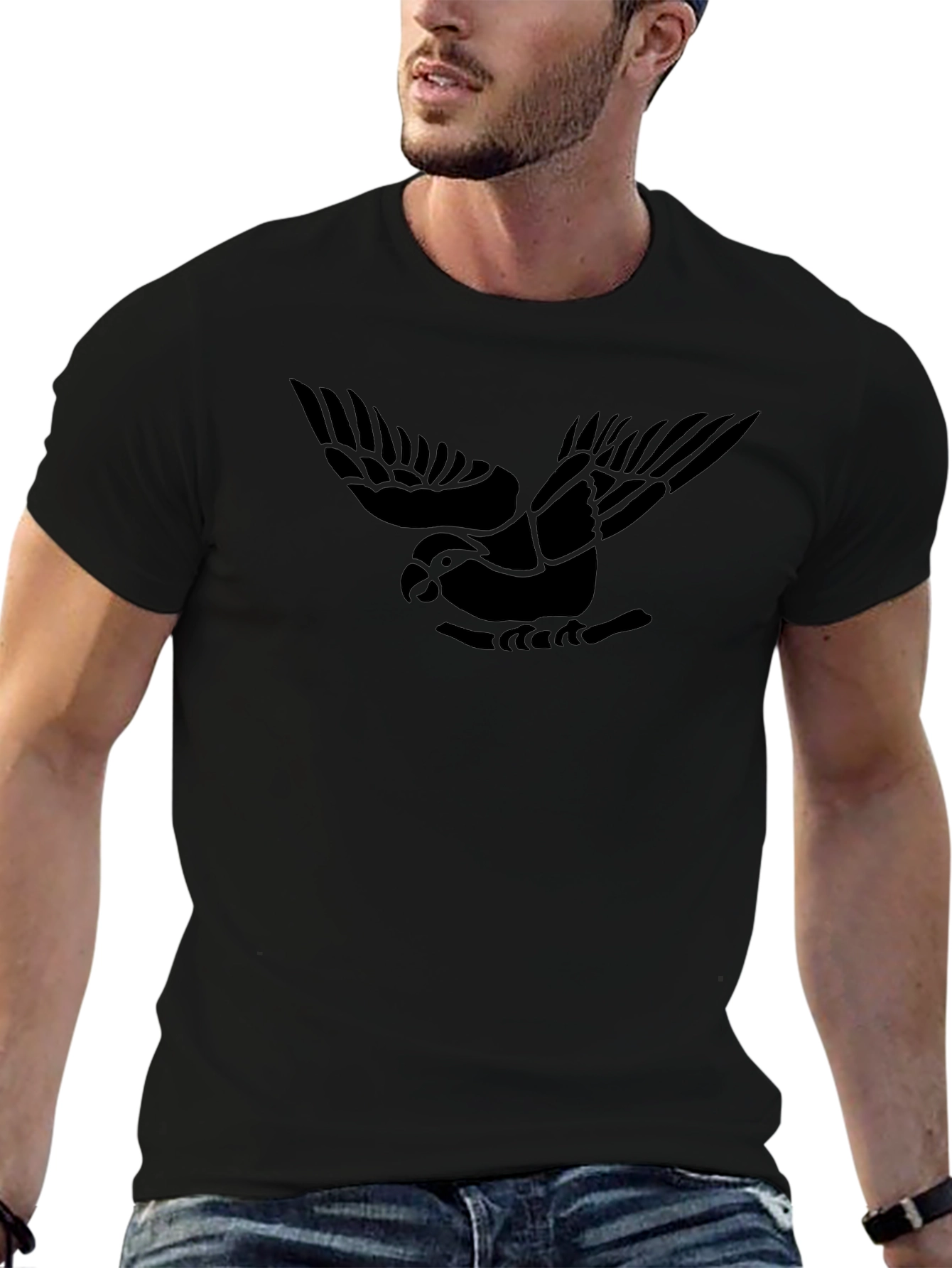 Bird on Branch Graphic Tee - Modern Casual Style