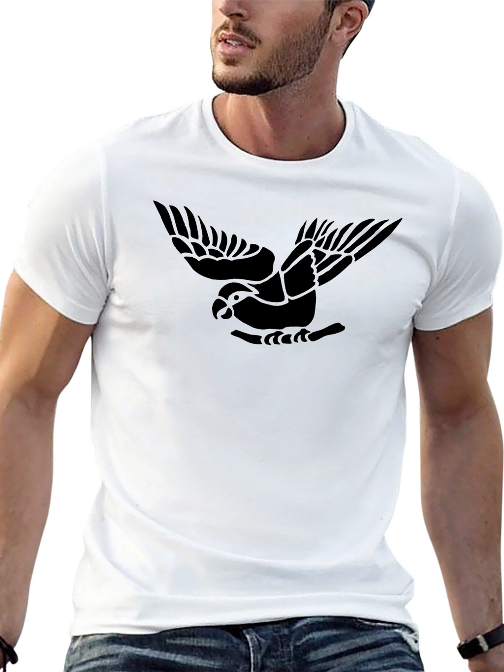 Bird on Branch Graphic Tee - Modern Casual Style