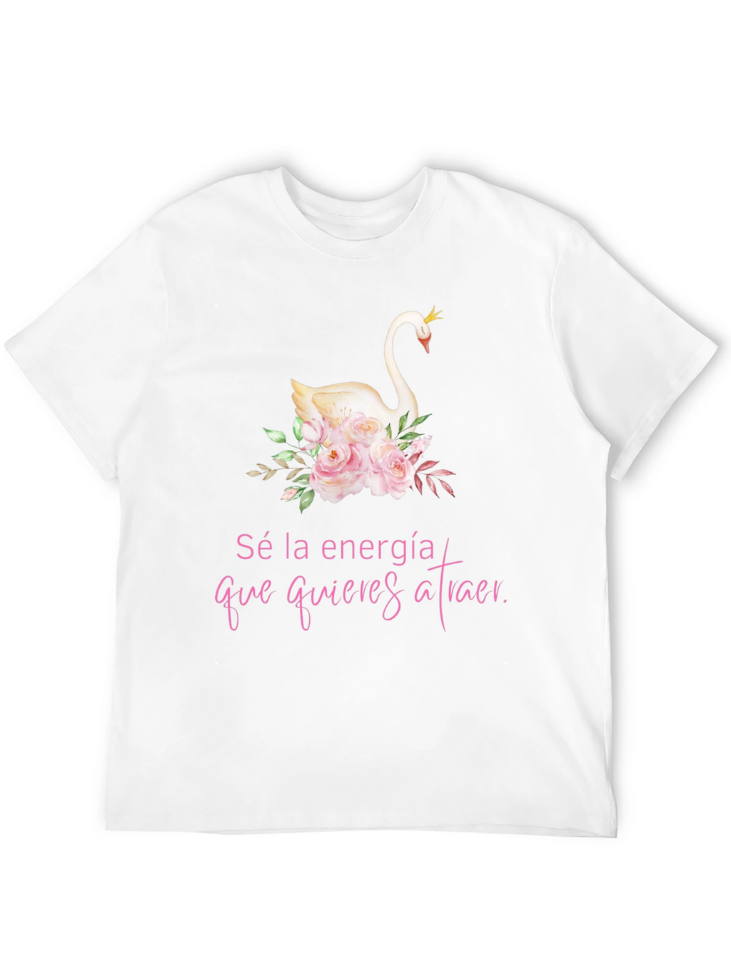Elegant Swan Graphic Tee - Be the Energy