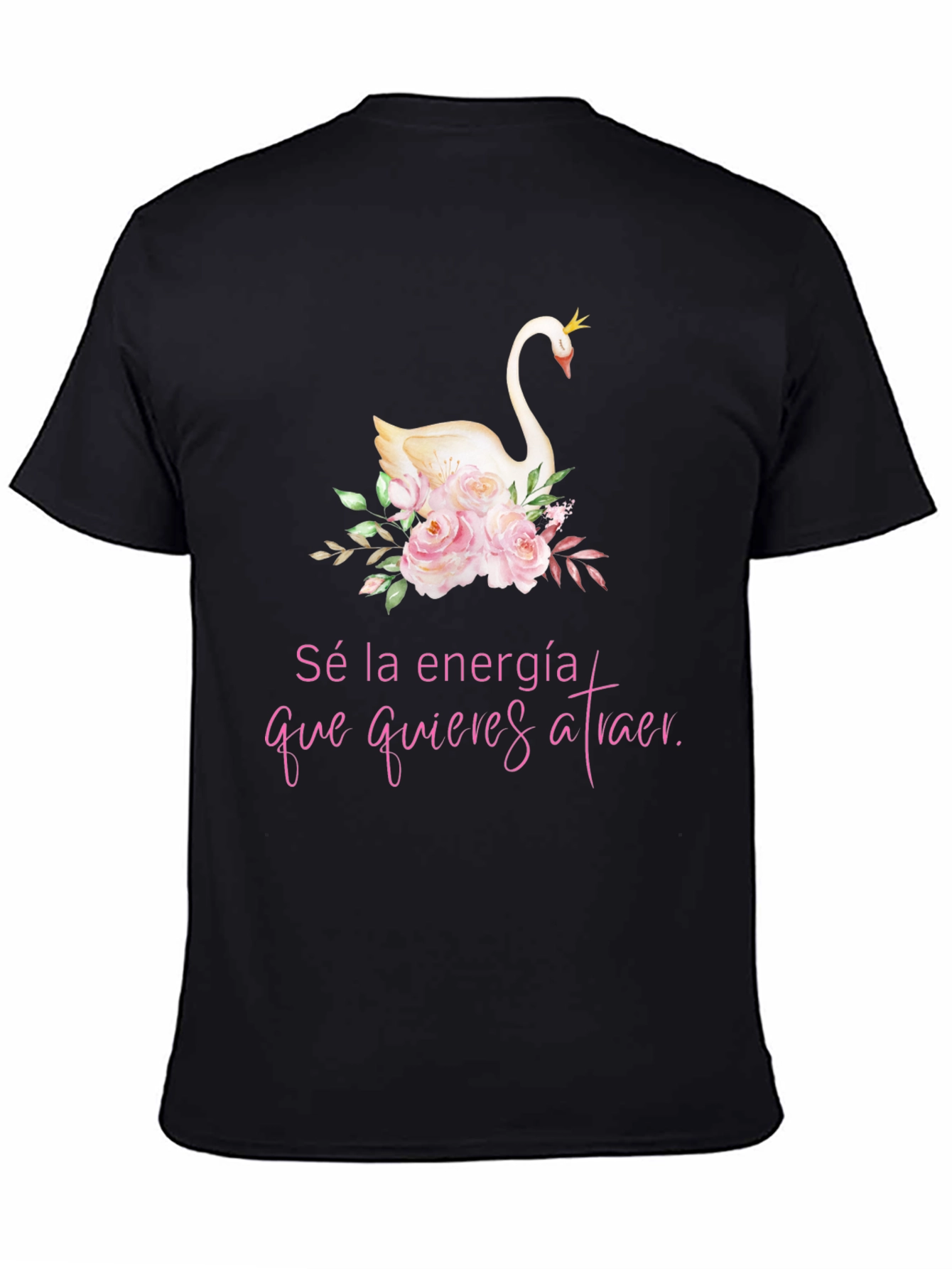 Elegant Swan Graphic Tee - Be the Energy