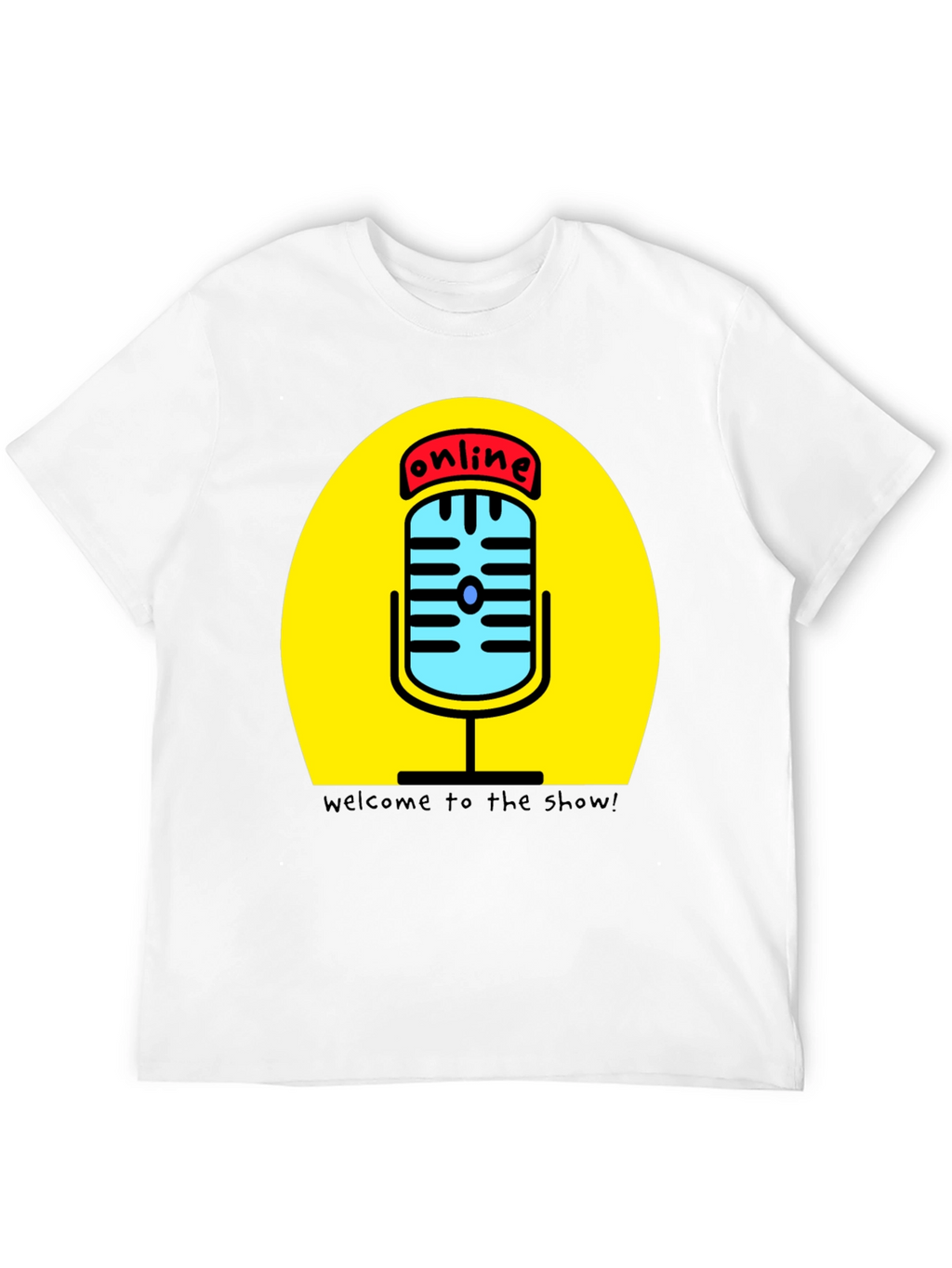Online Show T-Shirt - Podcast Mic Graphic Tee