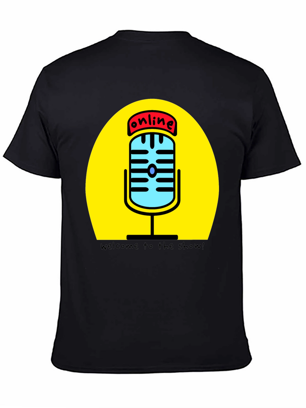 Online Show T-Shirt - Podcast Mic Graphic Tee