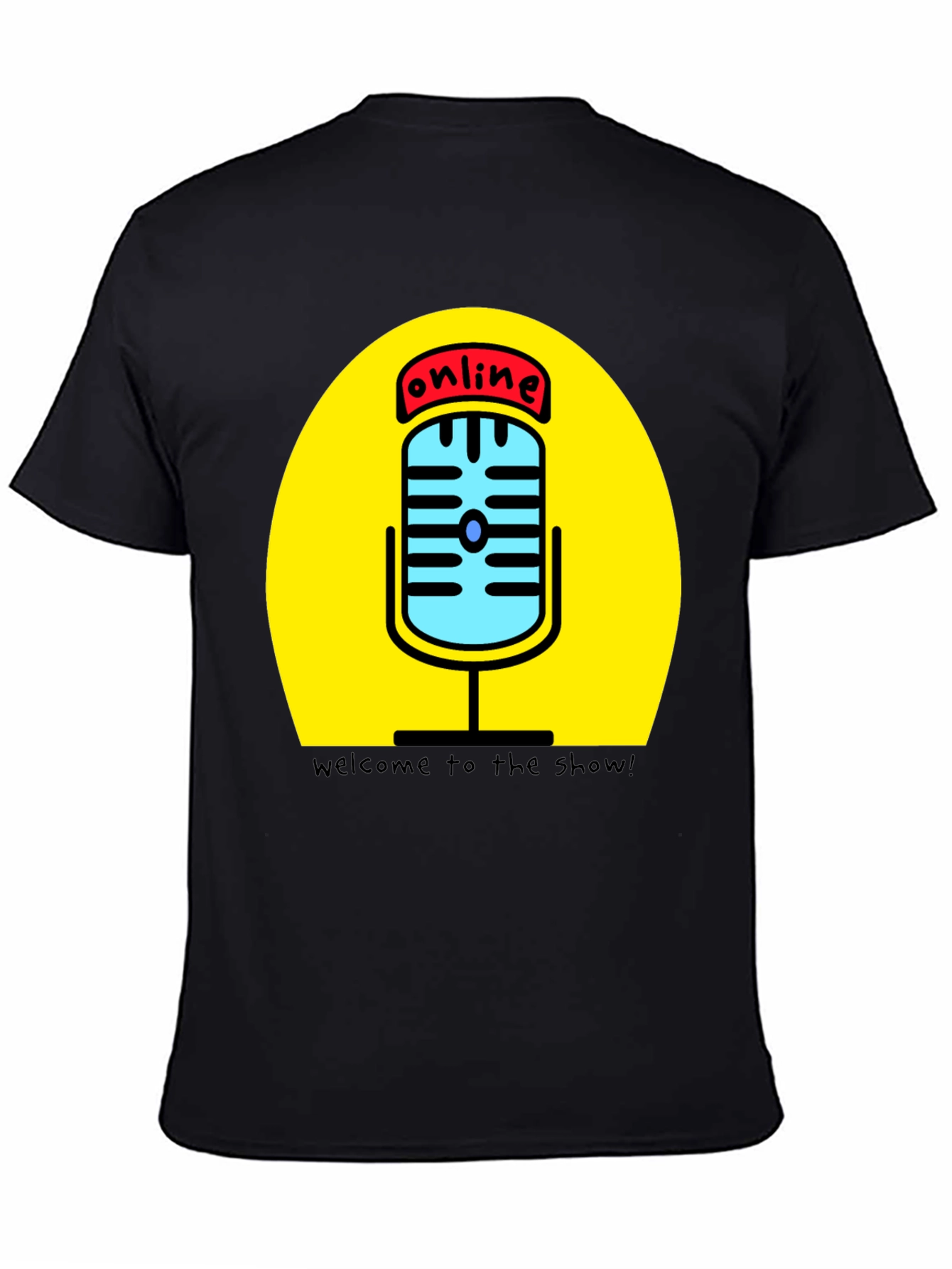 Online Show T-Shirt - Podcast Mic Graphic Tee