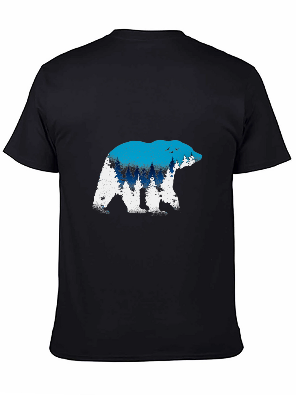 Bear Silhouette Graphic Tee - Nature Lovers Shirt
