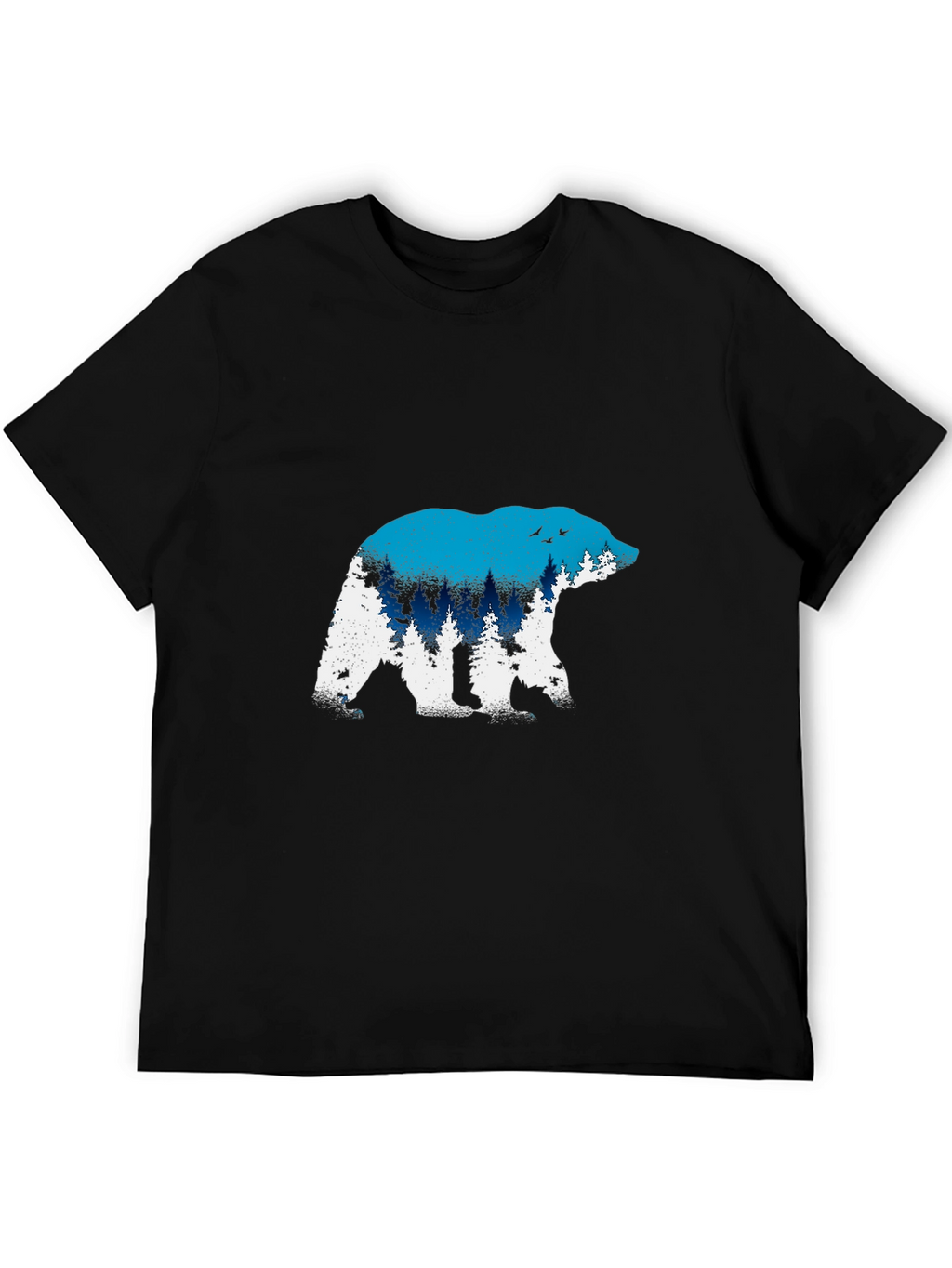 Bear Silhouette Graphic Tee - Nature Lovers Shirt