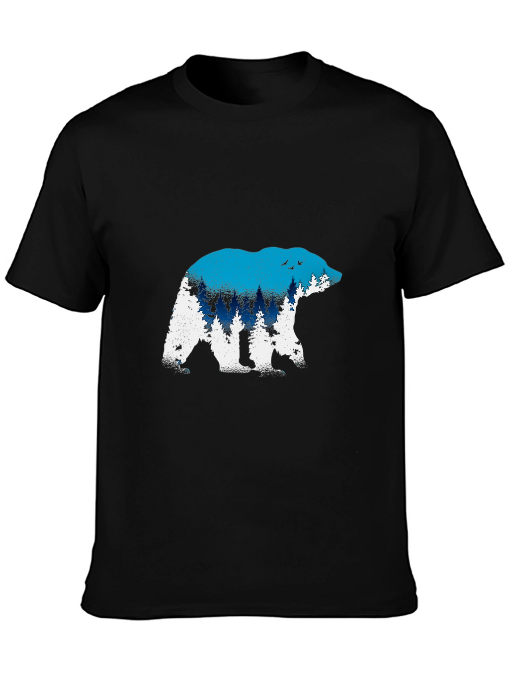Bear Silhouette Graphic Tee - Nature Lovers Shirt