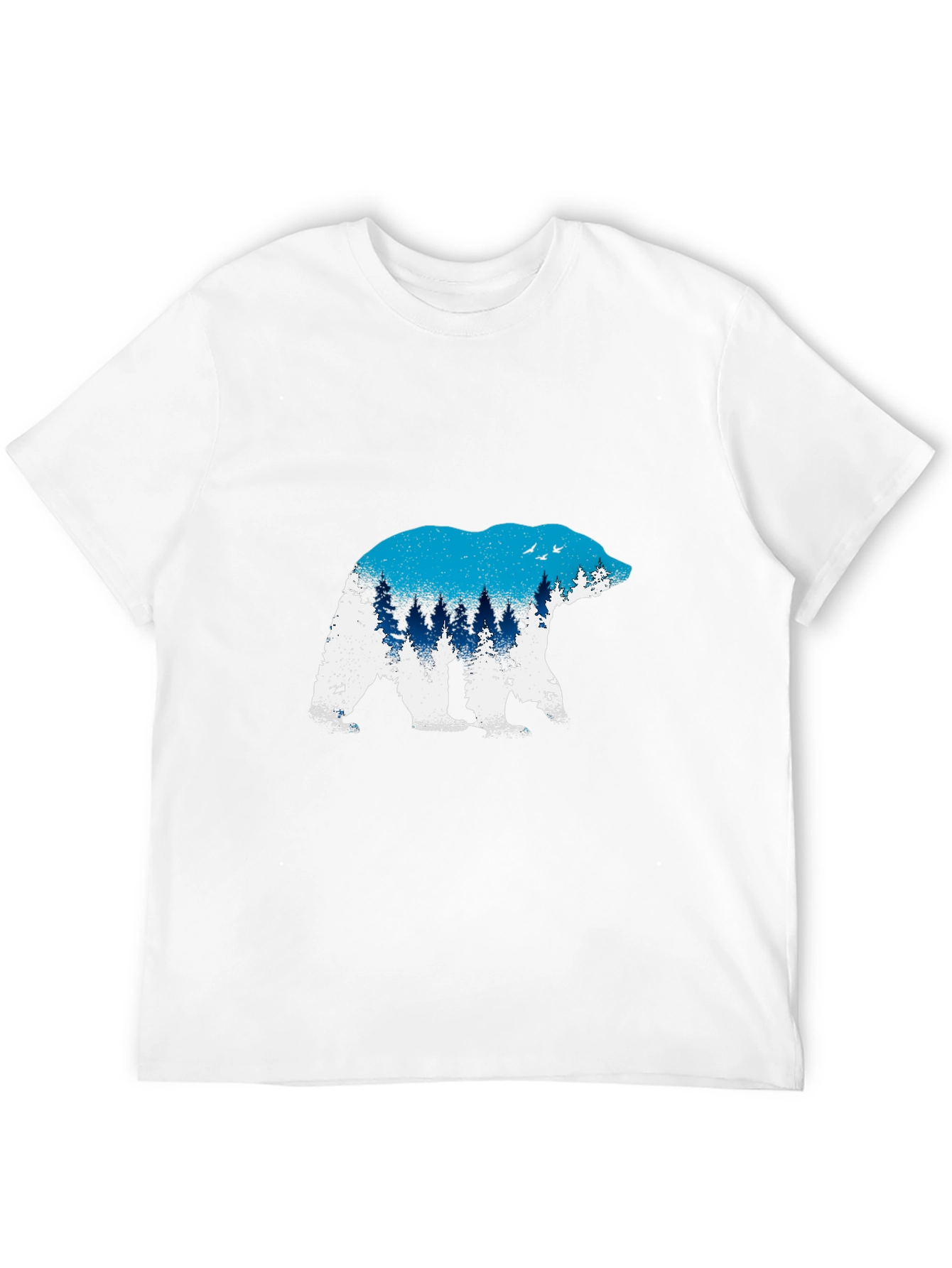 Bear Silhouette Graphic Tee - Nature Lovers Shirt