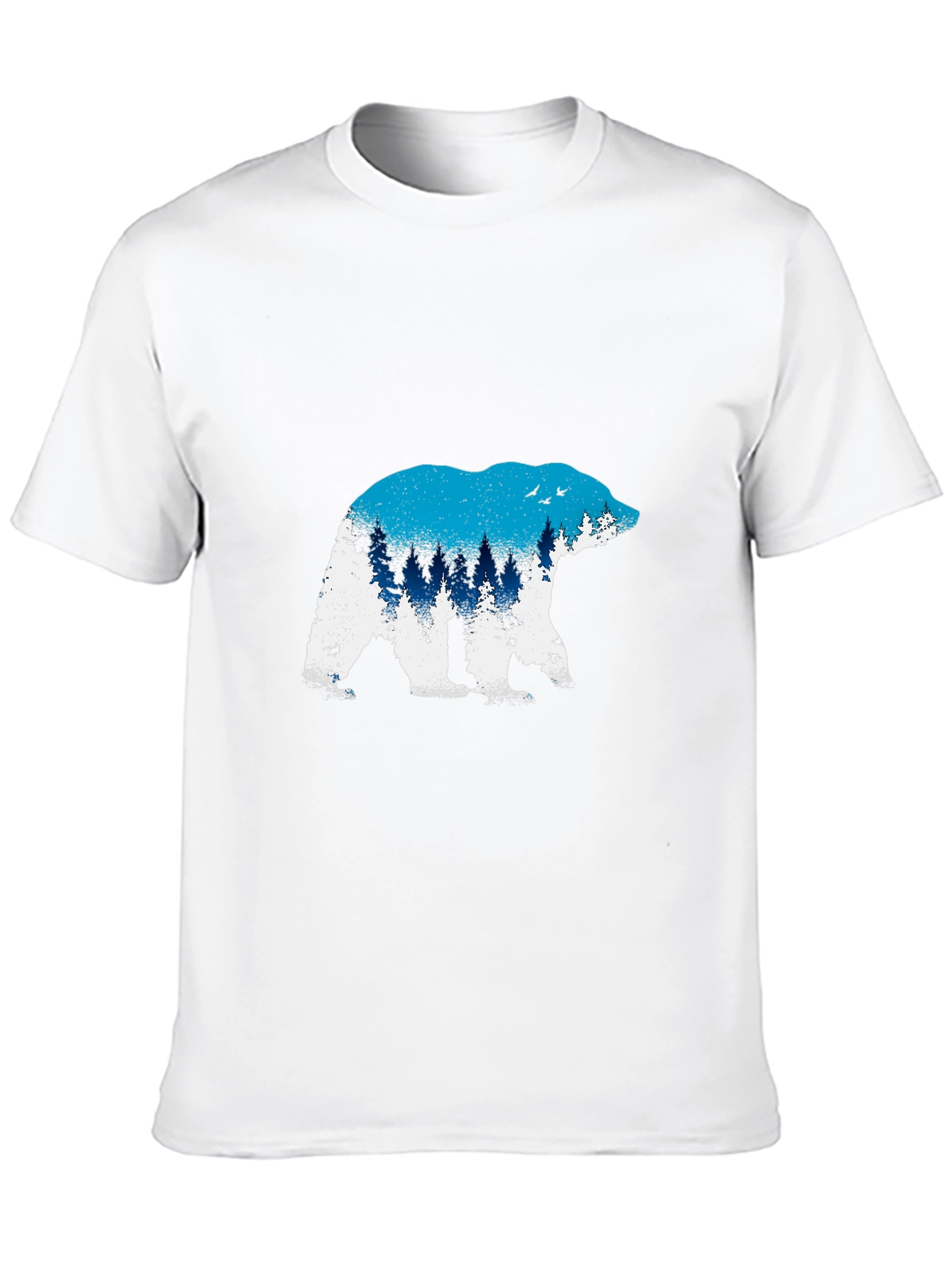 Bear Silhouette Graphic Tee - Nature Lovers Shirt