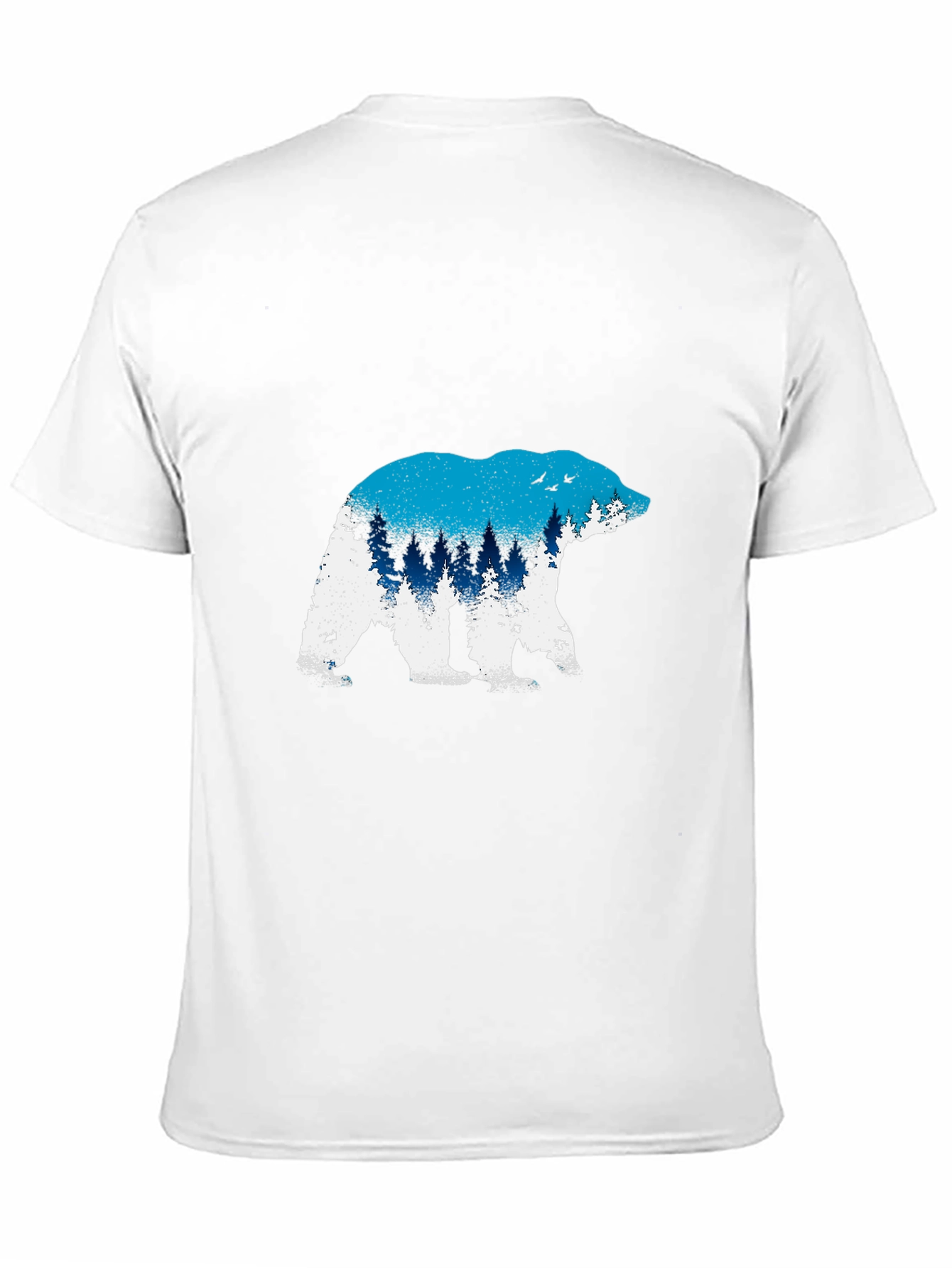Bear Silhouette Graphic Tee - Nature Lovers Shirt
