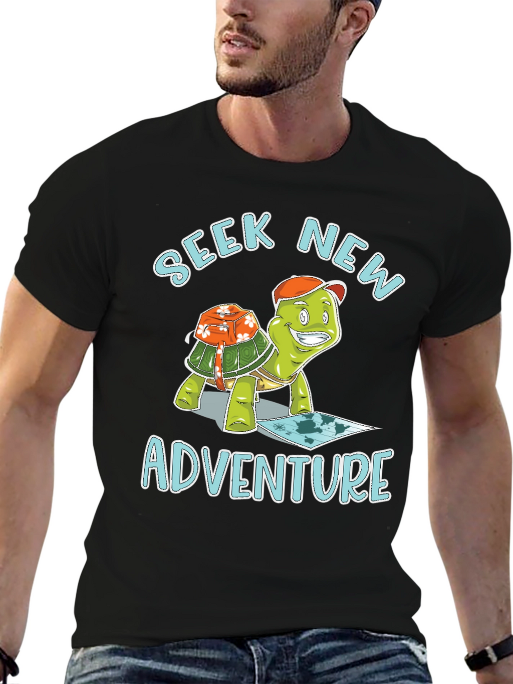 Seek New Adventure Turtle T-Shirt