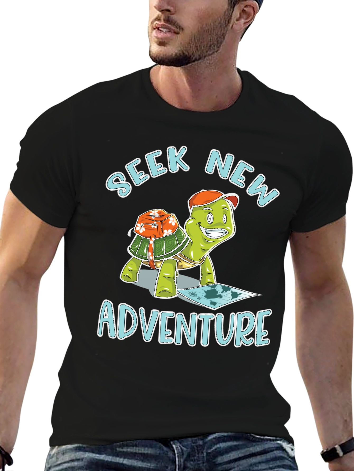 Seek New Adventure Turtle T-Shirt