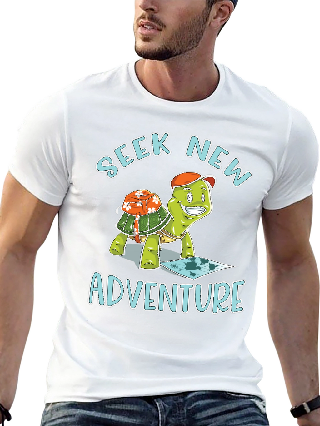 Seek New Adventure Turtle T-Shirt
