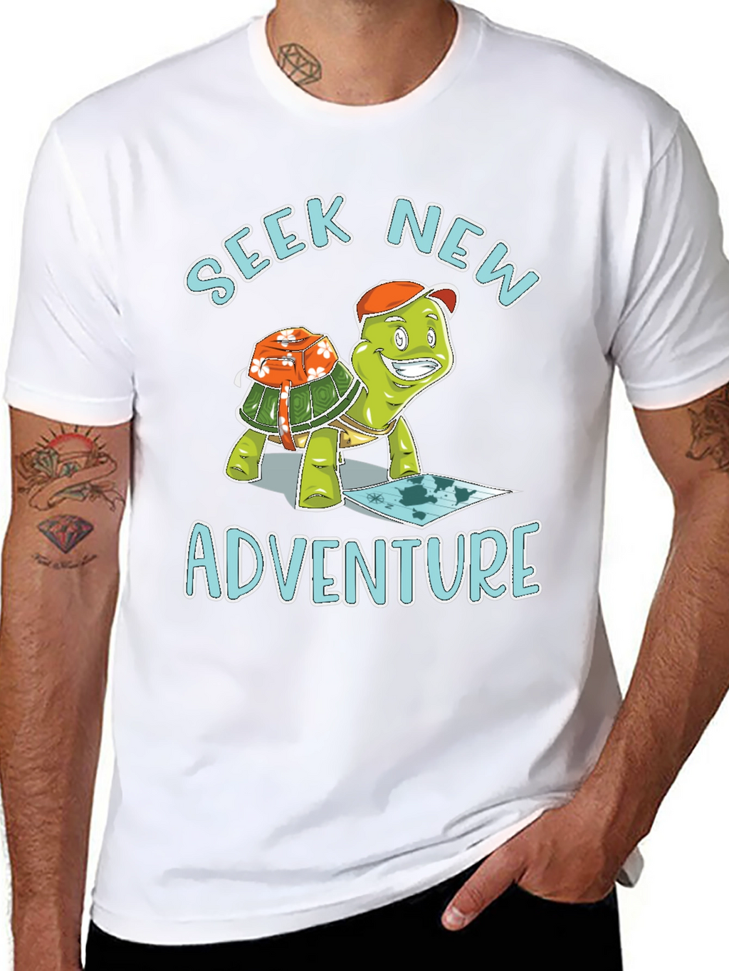 Seek New Adventure Turtle T-Shirt