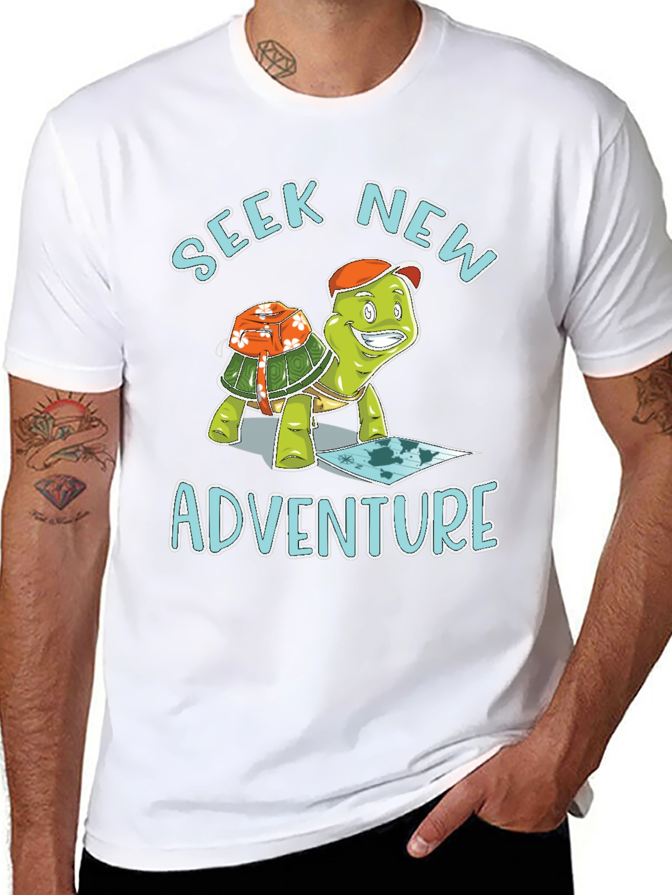 Seek New Adventure Turtle T-Shirt