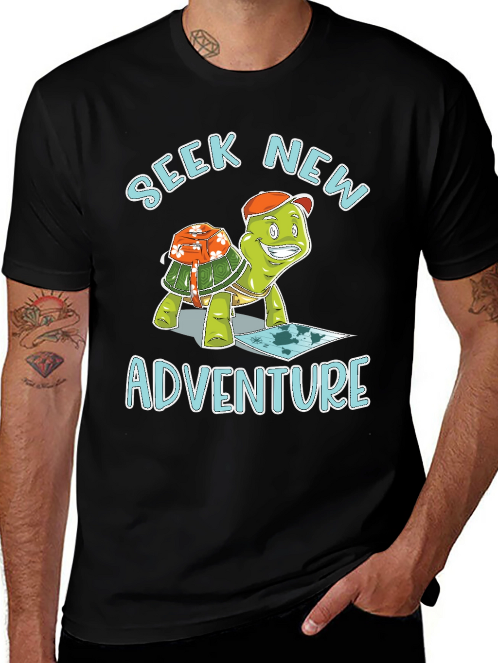 Seek New Adventure Turtle T-Shirt