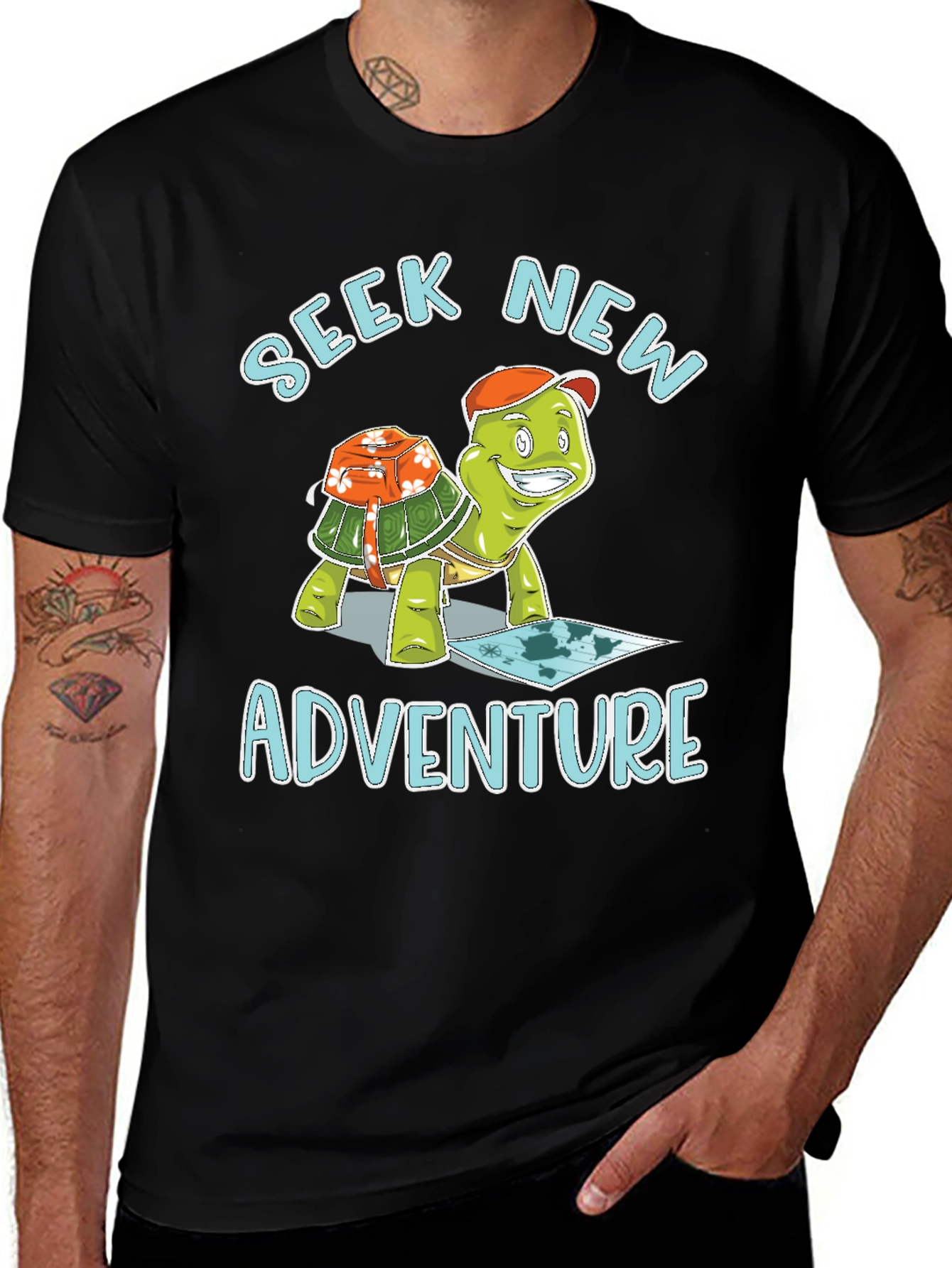 Seek New Adventure Turtle T-Shirt