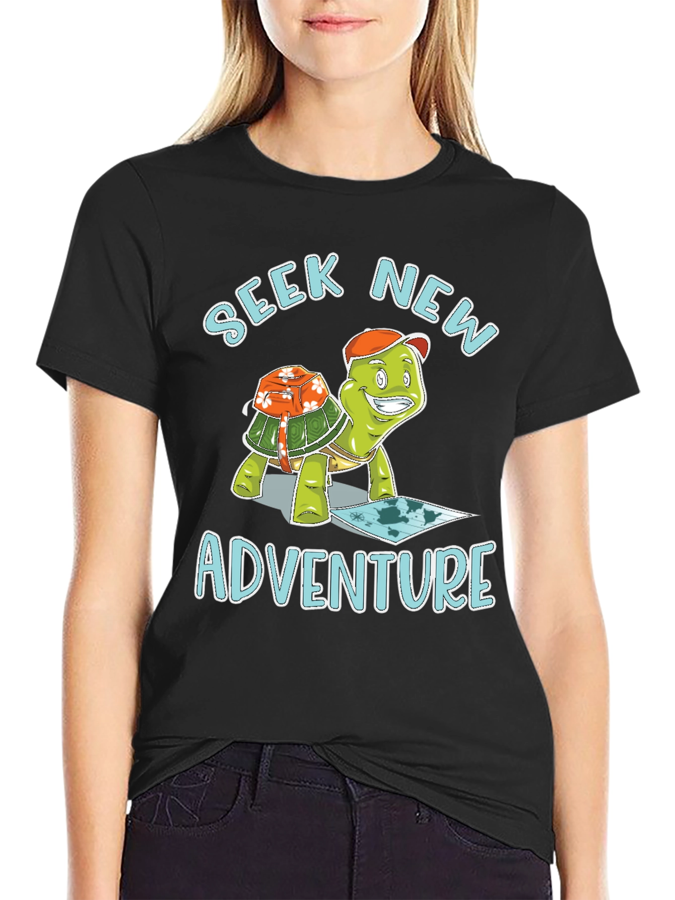 Seek New Adventure Turtle T-Shirt