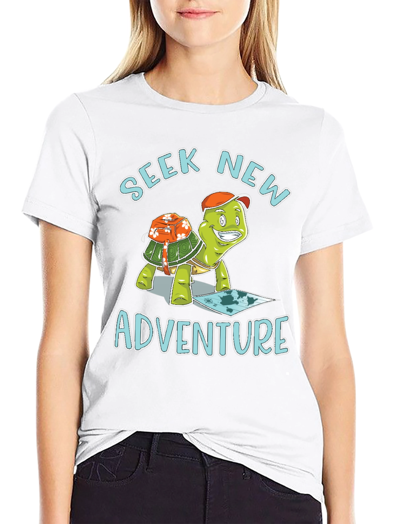 Seek New Adventure Turtle T-Shirt