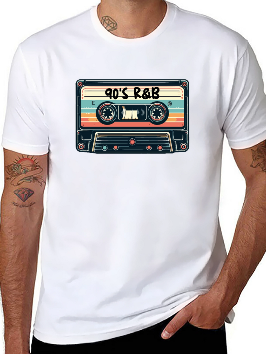 90s R&B Cassette Tape Graphic T-Shirt