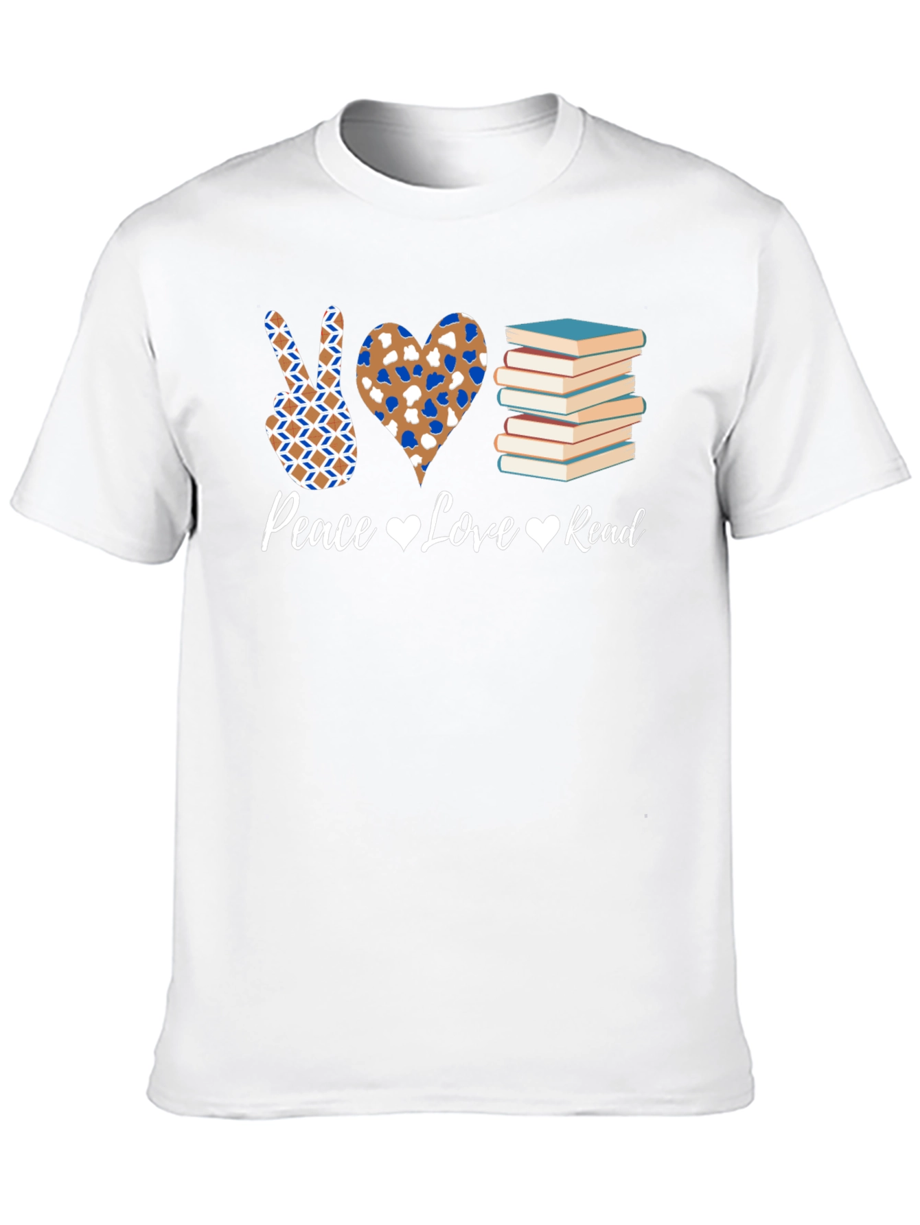 Peace Love Read T-Shirt - Book Lover Tee