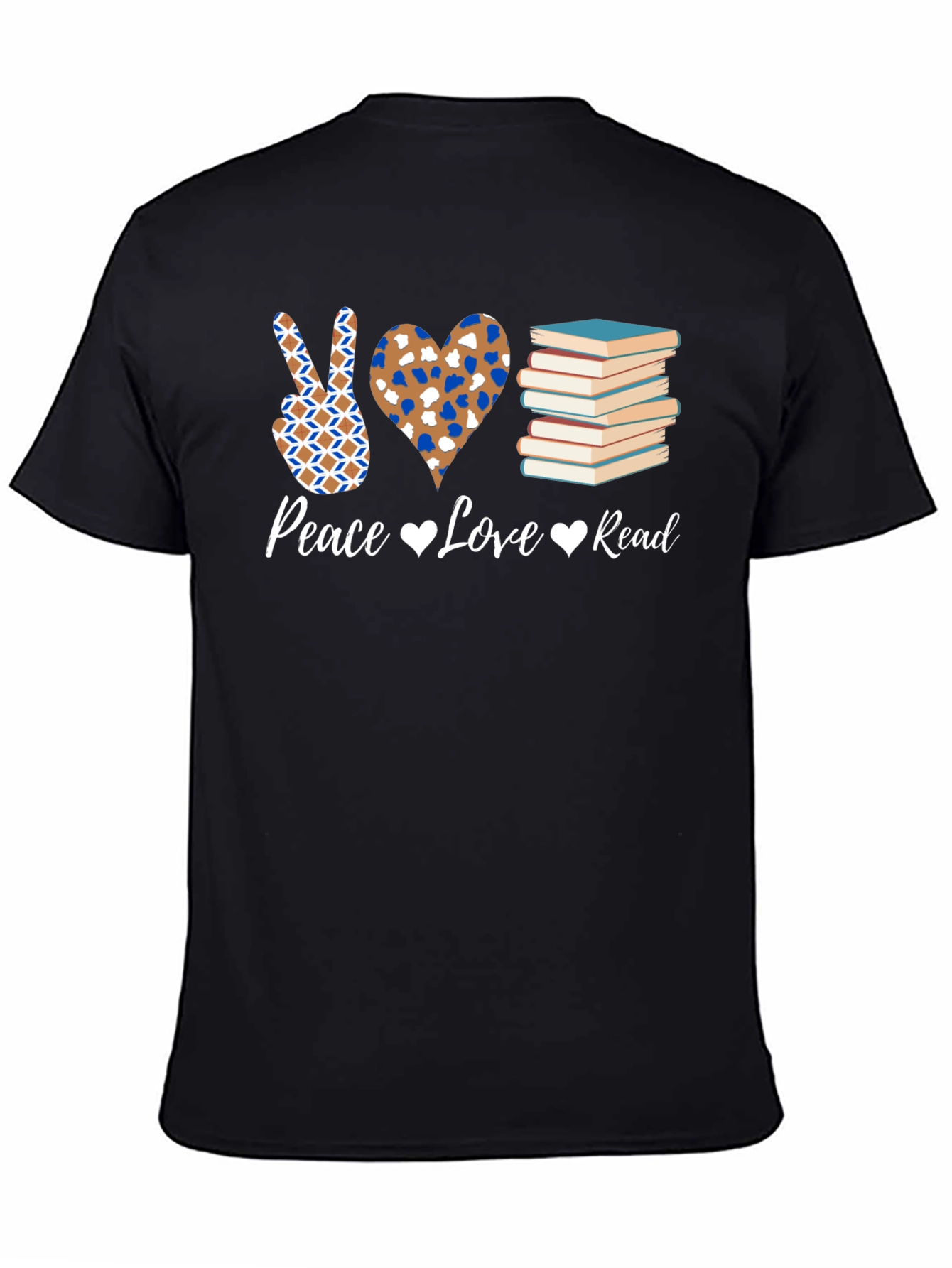 Peace Love Read T-Shirt - Book Lover Tee