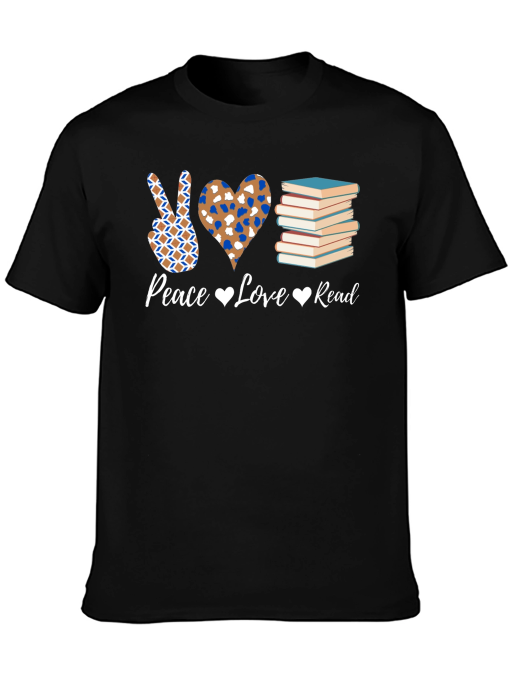 Peace Love Read T-Shirt - Book Lover Tee
