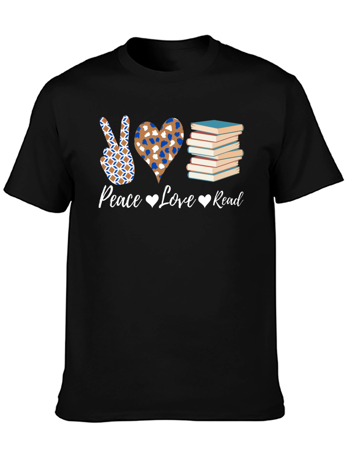 Peace Love Read T-Shirt - Book Lover Tee