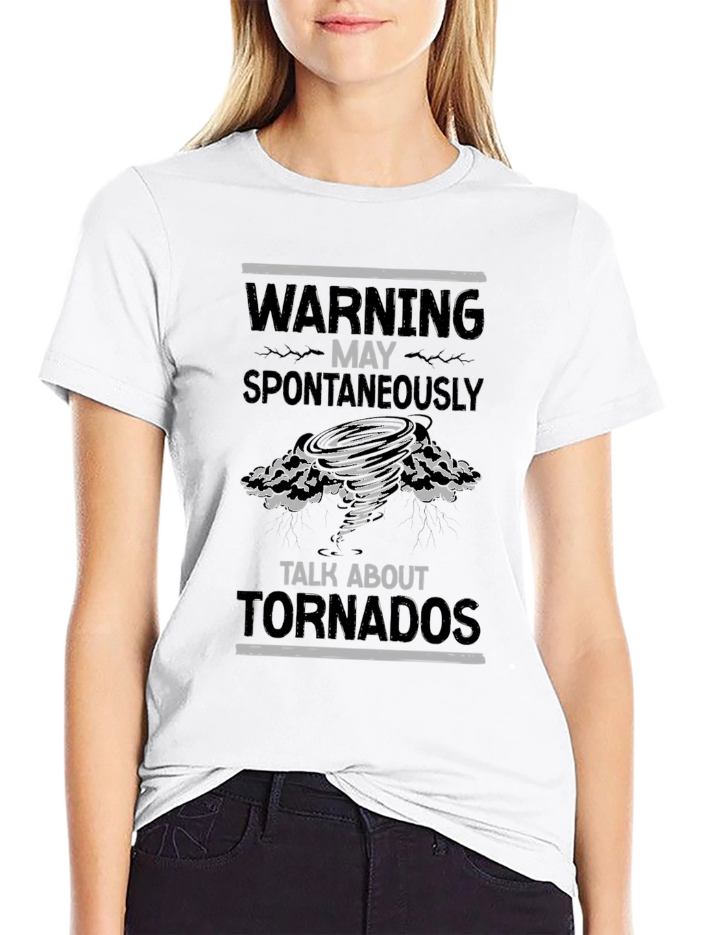 Warning May Spontaneously Talk About Tornadoes T-Shirt
