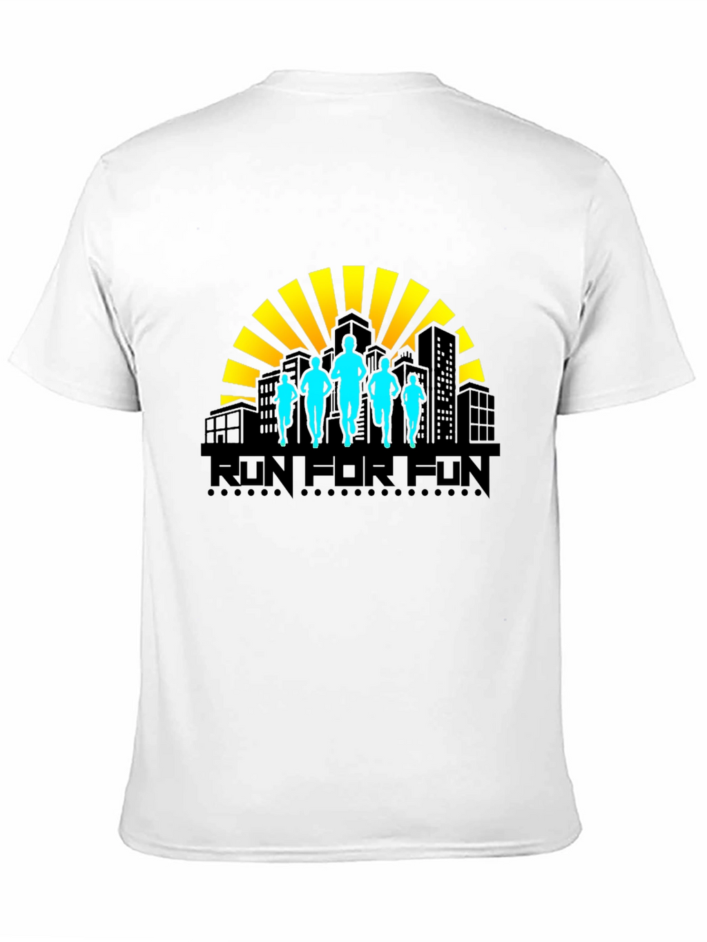 Run For Fun T-Shirt - Stylish Graphic Tee